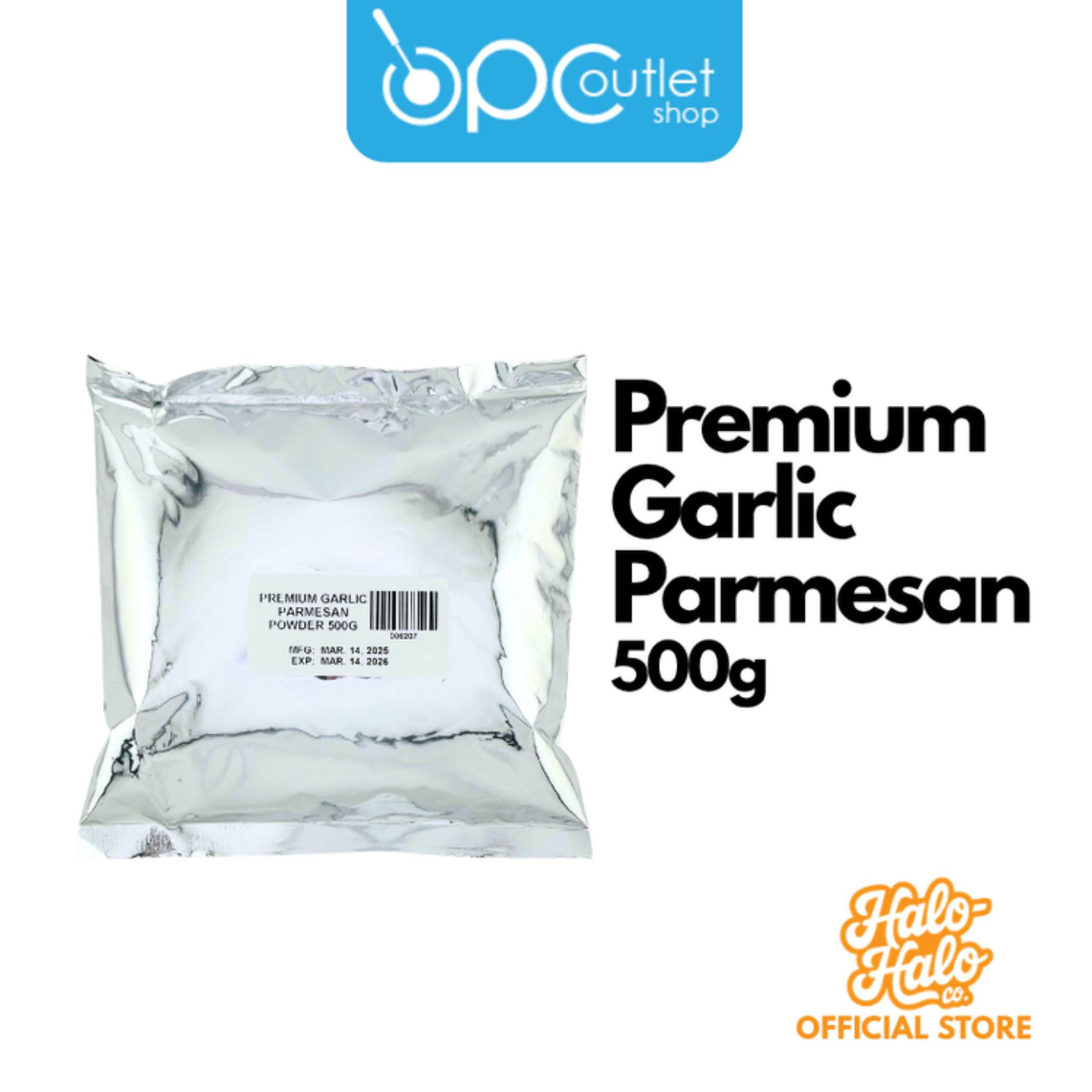 Halo Halo Co. Premium Garlic Parmesan Powder 500 g